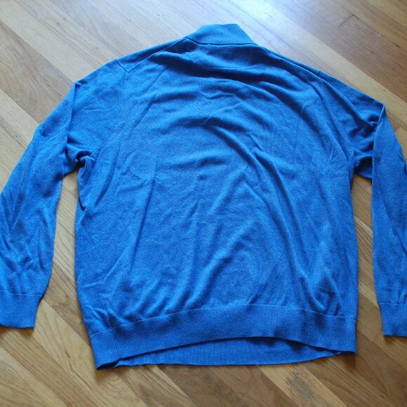 Lacoste 1/4 Zip Preppy Golf Pullover Jersey Sweater Elbow Patches - Picture 5 of 5